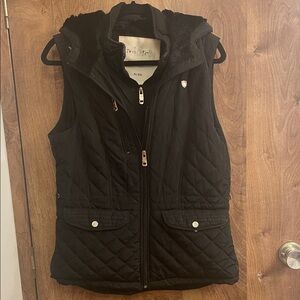 Women's Black Quilted Vest